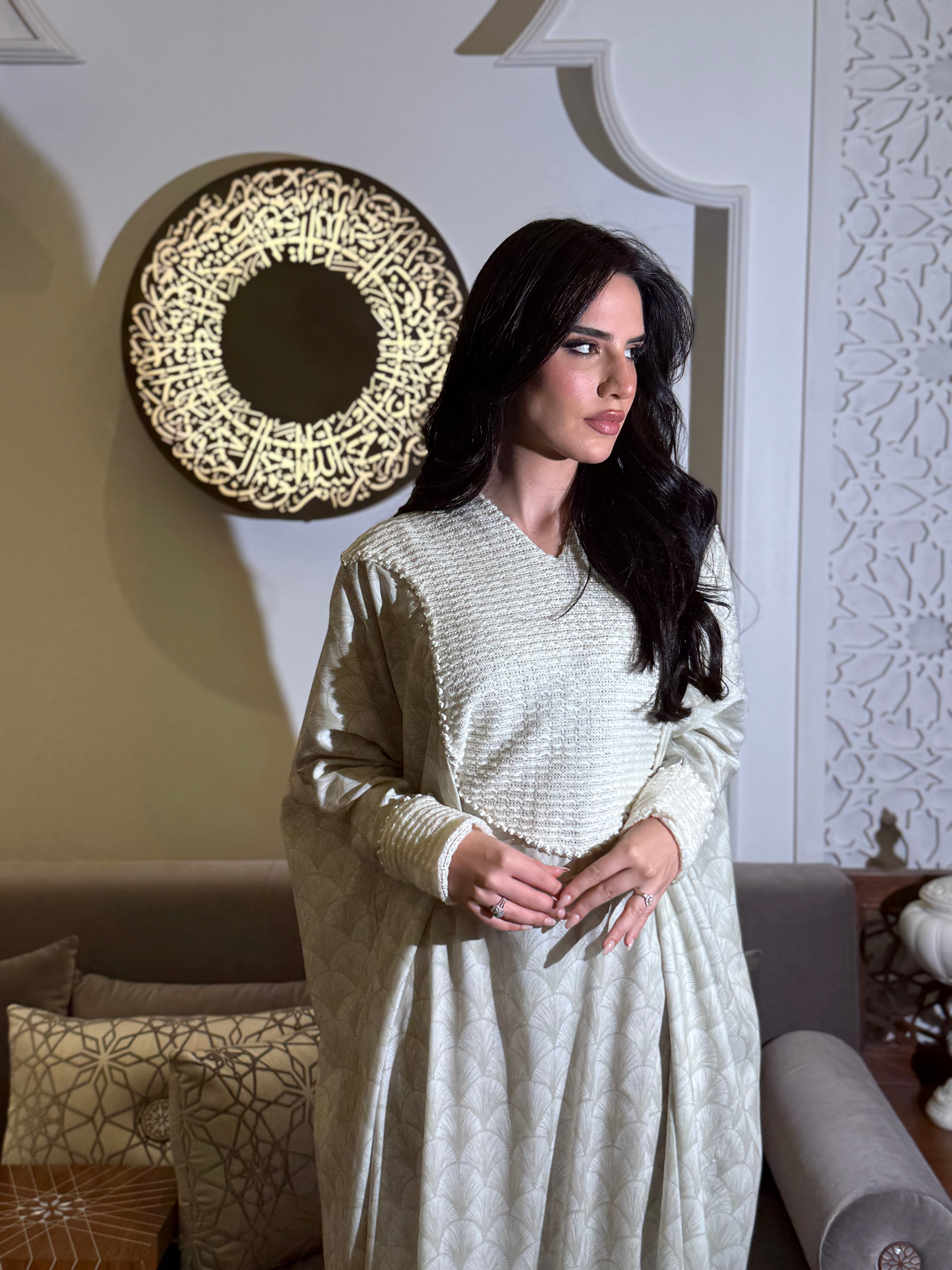 Elegant Ramadan jalabiya in a free-size