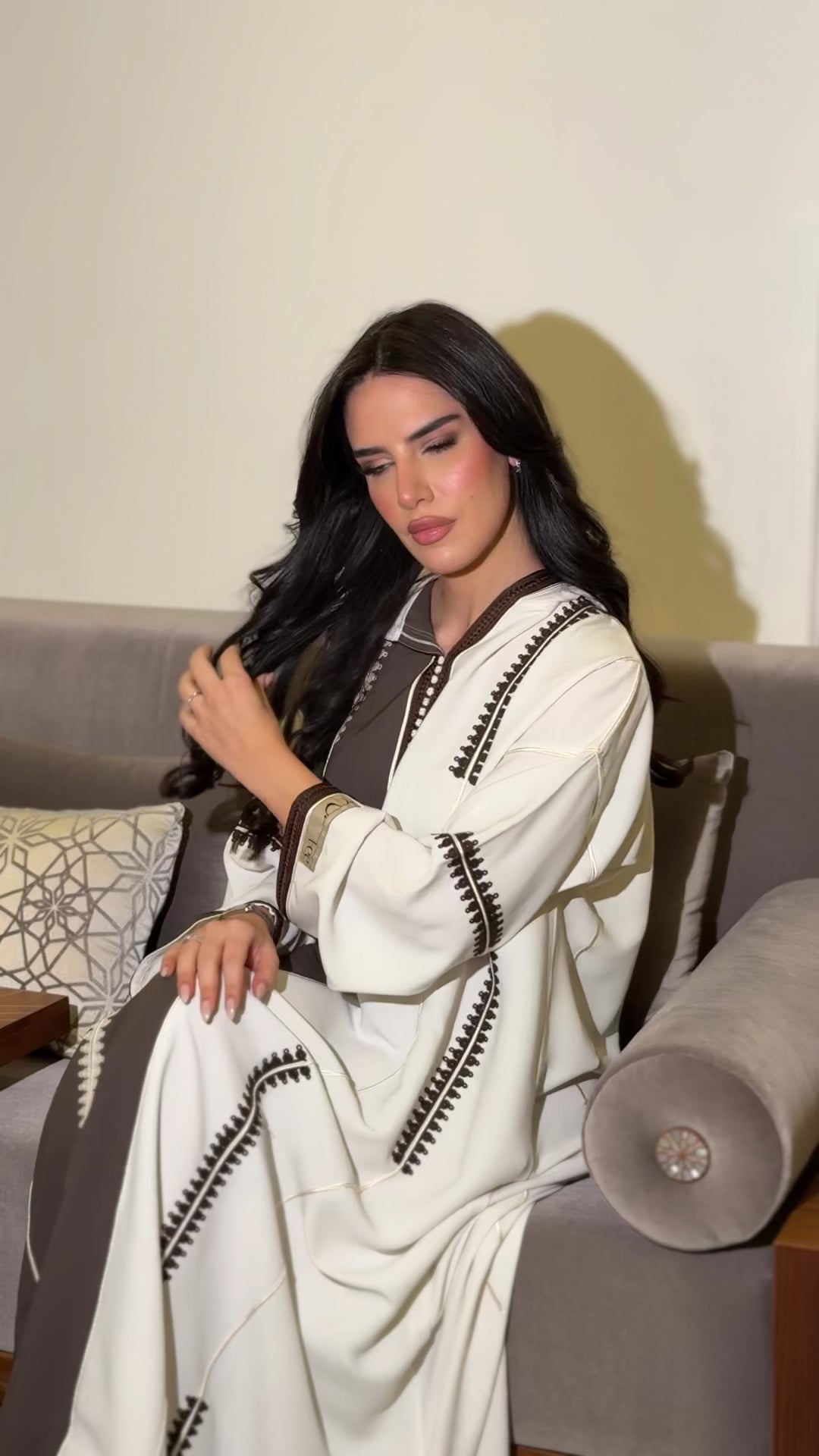 Moroccan jalabiya with exclusive detailing (on order)