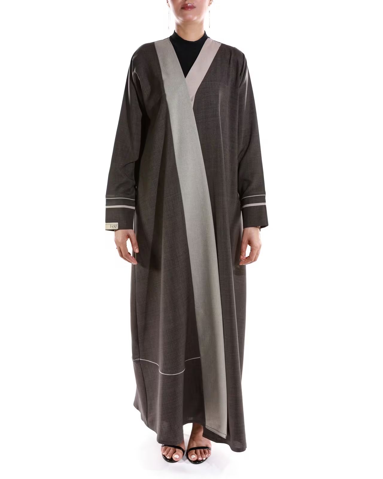 FEE A-Line Abaya with Asymmetrical Collar – Ready to Wear